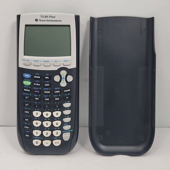 Texas Instruments TI-84 Plus Graphing Calculator With Cover-Tested Works - Picture 1 of 8